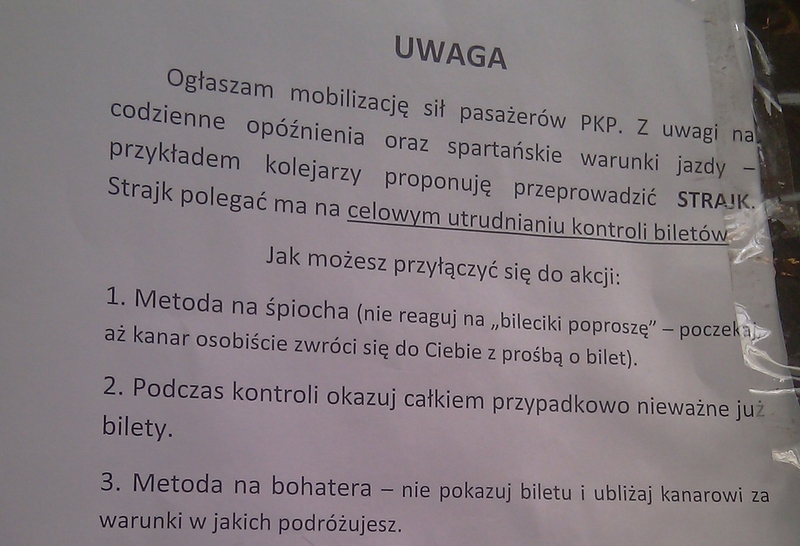Protest pasażerów z Jarocina - Joachim Krukowski