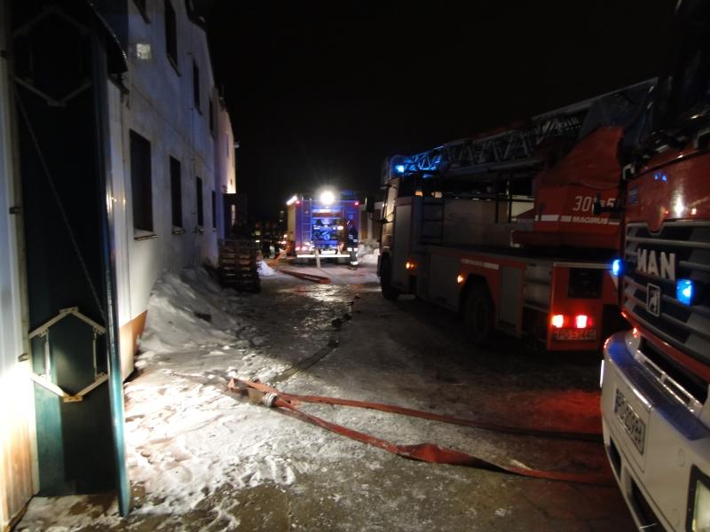 Hala w Janikowie, pożar - Straż Pożarna Poznań