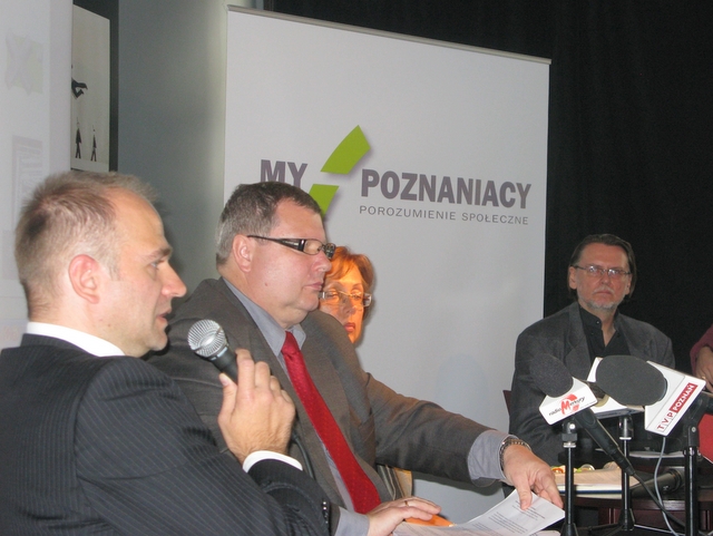 konferencja prasowa My Poznaniacy - Adam Michalkiewicz