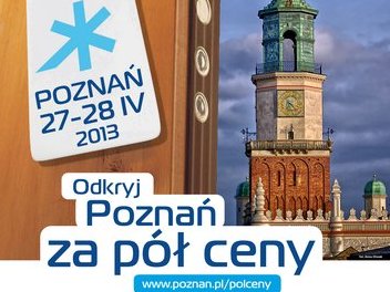 Poznań za pół ceny - plakat - poznan.pl