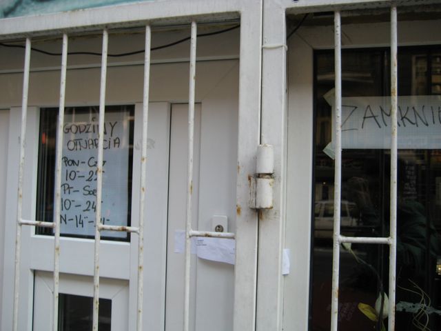 Sklep z doplaczami - zamknięty - Adam Michalkiewicz