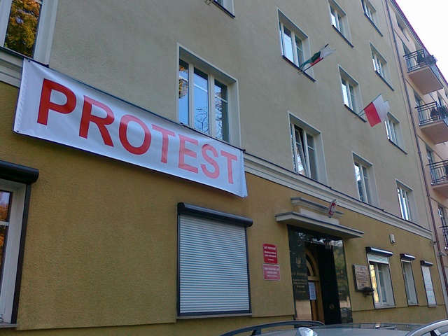 Protest leśników w Poznaniu - Wojciech Chmielewski