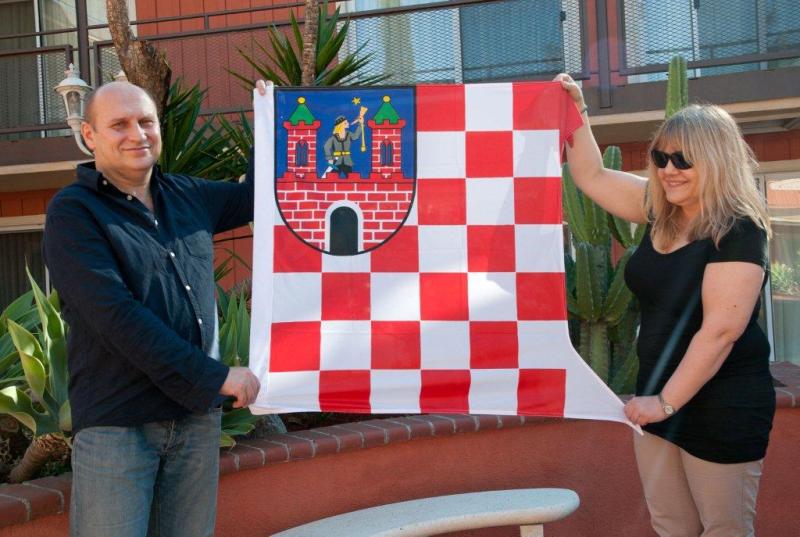 wlodek pawlik z zona w Los Angeles - UM Kalisz