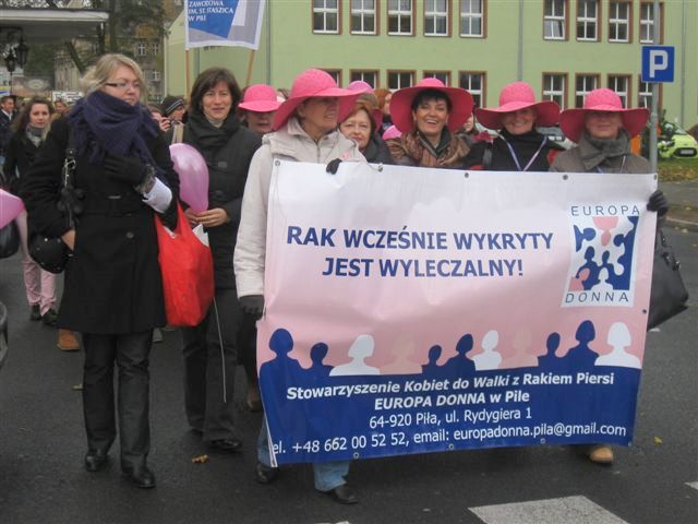 Marsz życia w Pile - Wiesława Pinkowska