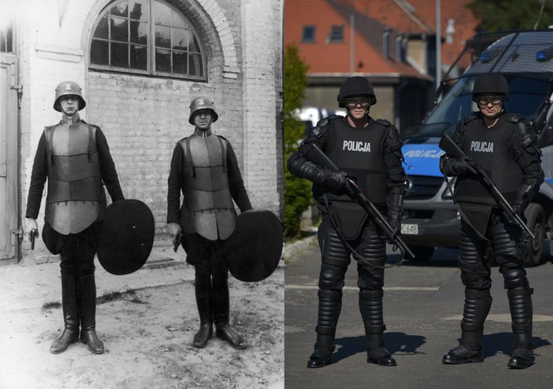 historyczne stroje policyjne - KWP w Poznaniu