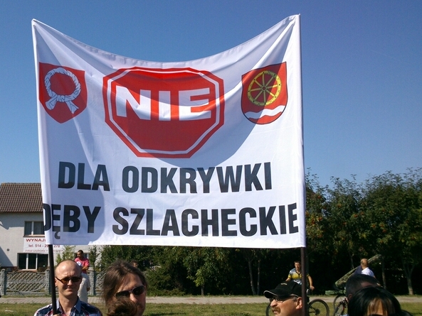 protest przed kopalnią Konin (6) - Emilia Chudzińska