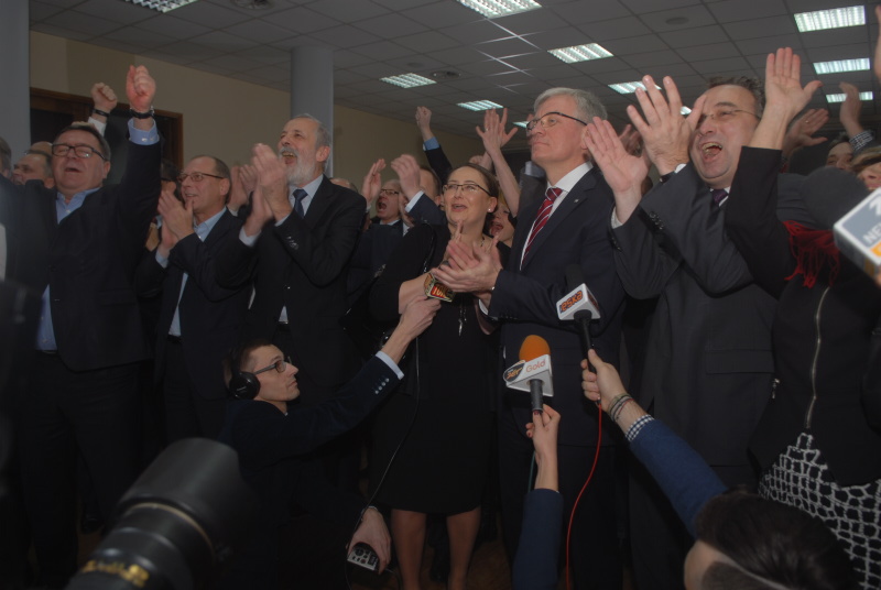 Jacek Jaśkowiak w sztabie wyborczym - Wojciech Wardejn