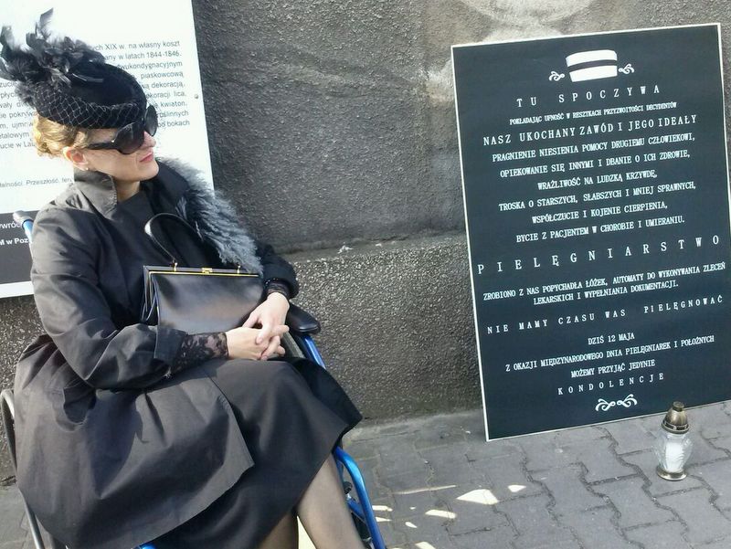 protest pielęgniarek żałoba - Magda Konieczna