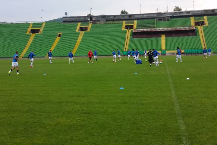 trening lecha sarajewo2 - Grzegorz Hałasik