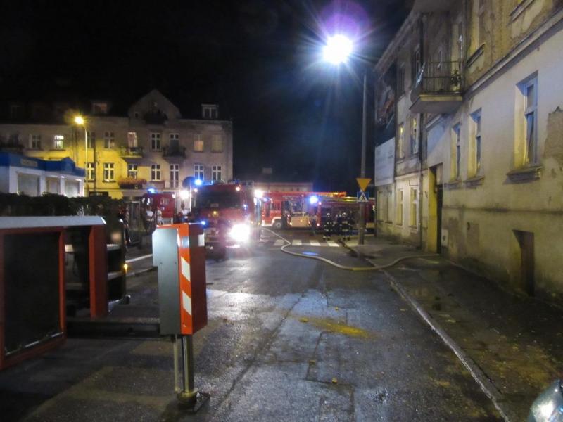 pozar mieszkania harcerska - Straż Pożarna Kalisz