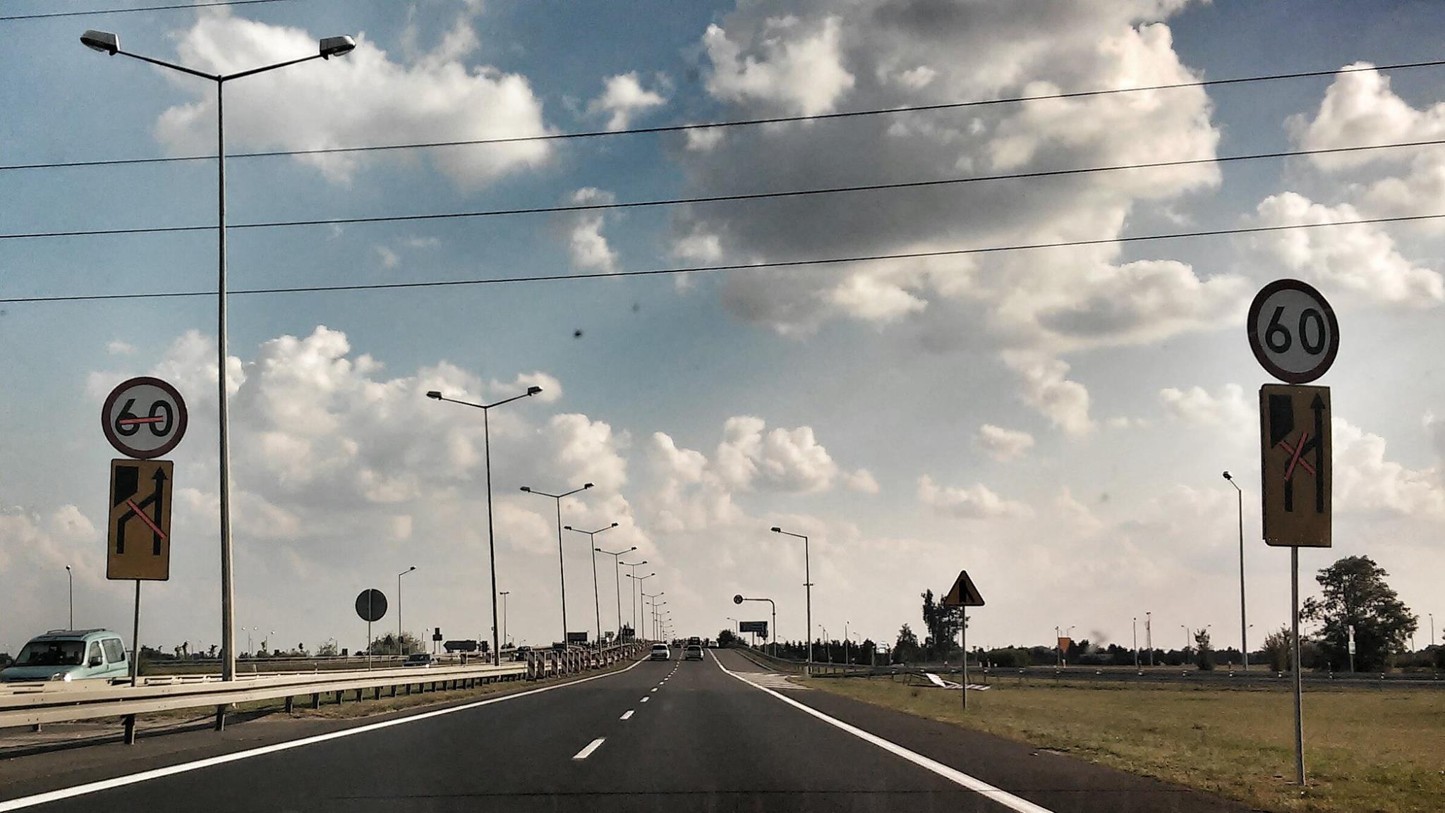 węzeł Krzesiny znaki remont - Adam Sołtysiak