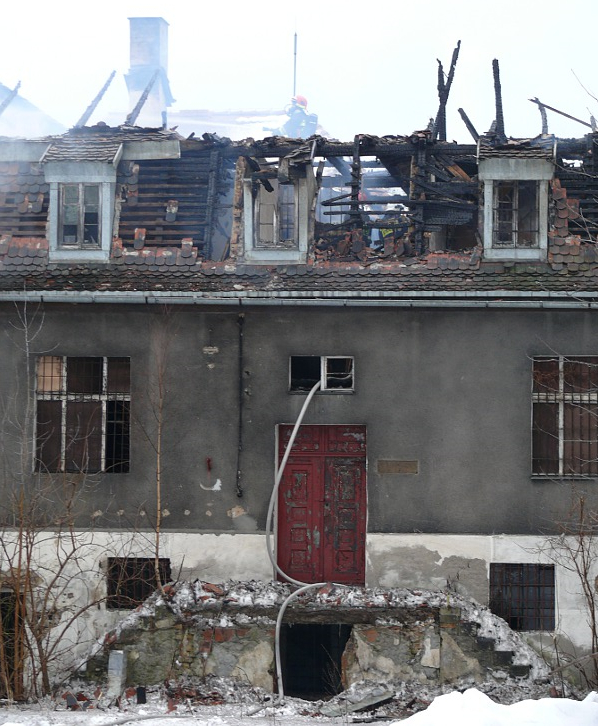 pożar magazynu Piła - Marcin Maziarz