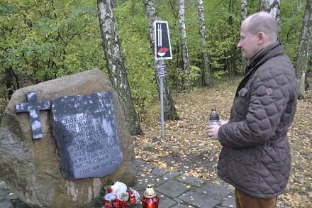 Bartłomiej Wróblewski - w Lesie Bolechowskim na granicy gmin Murowana Goślina i Czerwonak z Darkiem Paprockim