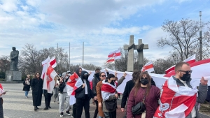 Przez Poznań przeszedł marsz białoruskiej opozycji