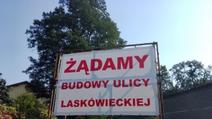 Mieszkańcy Laskówca domagają się drogi