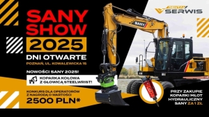 SANY SHOW w Poznaniu – Dni otwarte z koparkami, które robią wrażenie (6-8.06.2025!)