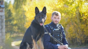 Hiro, Hugo, Ogi i Chmura, psy służbowe z Komendy Powiatowej Policji w Pile mają nowego kolegę