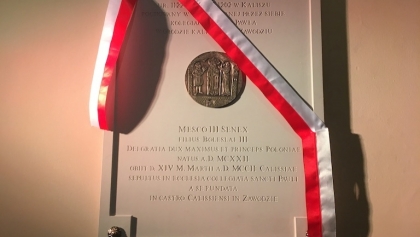 W Kaliszu odsłonięto epitafium poświęcone Mieszkowi III Staremu