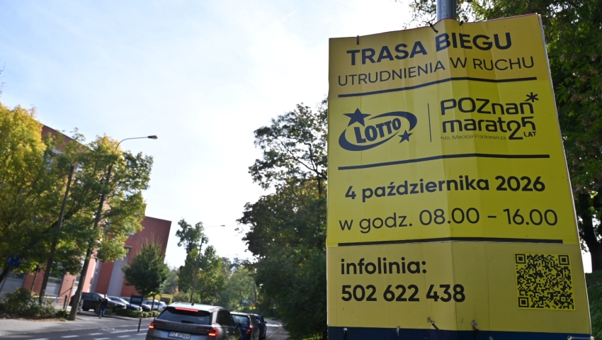 Maraton w Poznaniu. W niedzielę kierowców czekają duże utrudnienia