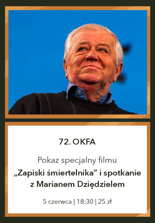 Trwa OKFA w Koninie. Dziś spotkanie z Marianem Dziędzielem